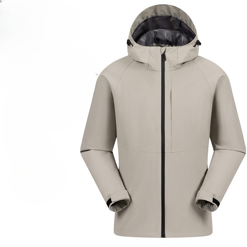 Spring and Autumn Elastic Hooded Single Layer Jacket Casual Outdoor Sports Jacket Windbreaker Jacket