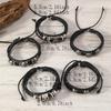 Xiyin Temu European and American Trend Retro Fashion Punk Style Leather Bracelet