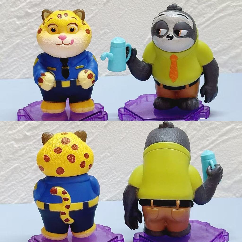 Zootopia Pvc Collectible Figures Set With Articulated Design For Kids And Fans