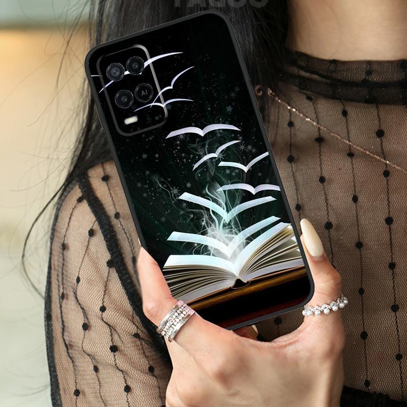 Book Lover Case For Oppo A5 Pro A15 A17 A57 A77 A18 A38 A58 A78 A98 A94 A74 A54 A40 A60 A80 A96 A76 A16