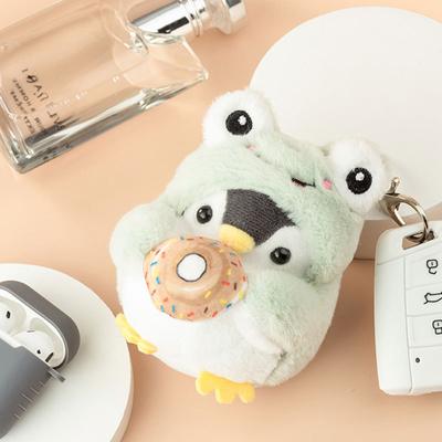 Cute Penguin Doll Keys Keychain Girls Cartoon Car Keyring Kawaii Women Bag Accessories Creative Cartoon Plush Doll Keychain