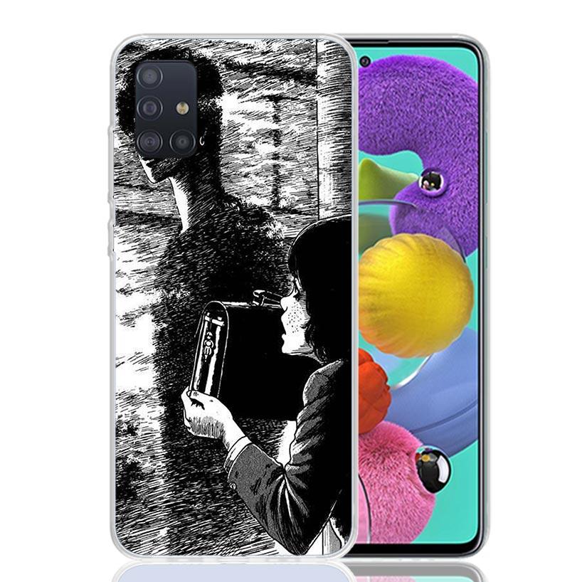 Japanese Horror Comic Anime Phone Case For Samsung Galaxy A52 A32 A22 A12 A02S A50S A30S A51 A31 AA71 Note 20 Ultra 10 S10 Plus
