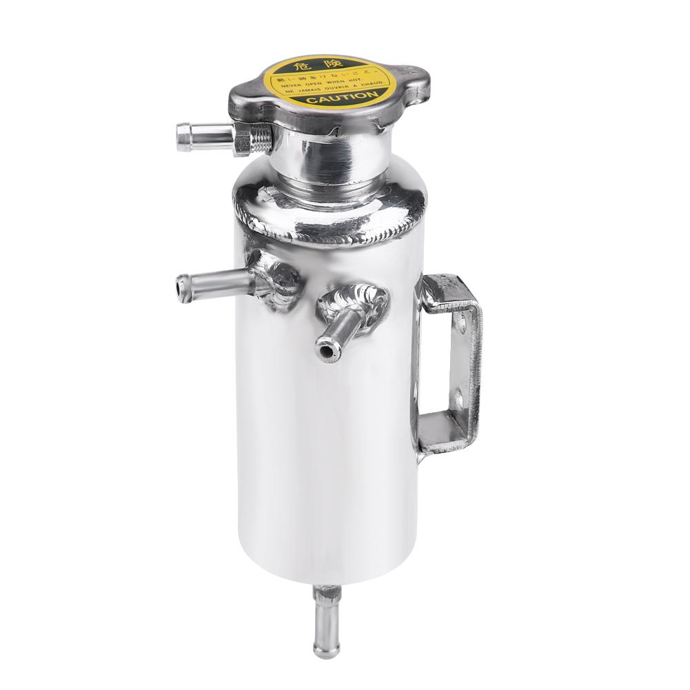 350ml Aluminum Car SUV Overflow Catch Tank Cooler Coolant Reservoir Kit Universal