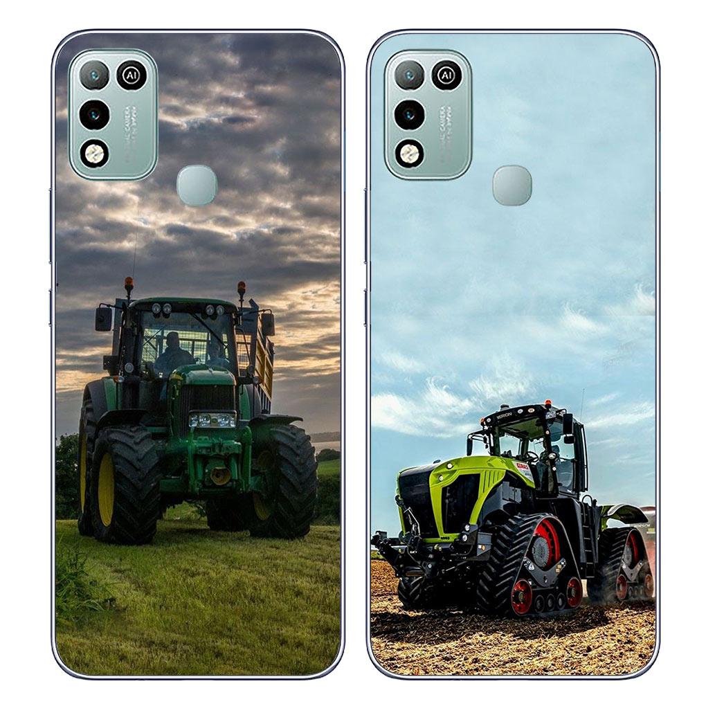Farms Vehicles Tractors Soft Cover Case for Motorola Moto G13 G14 G53 G54 G62 G72 G82 G84 E13 E20 G42 G32 G23 G22 Phone Casing