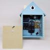 Suntel Wall Clock Aqua Blue 405 x 240 x 140 mm Domestic Handmade Cuckoo Clock Scandinavian Color Aqua Blue SQ03AB