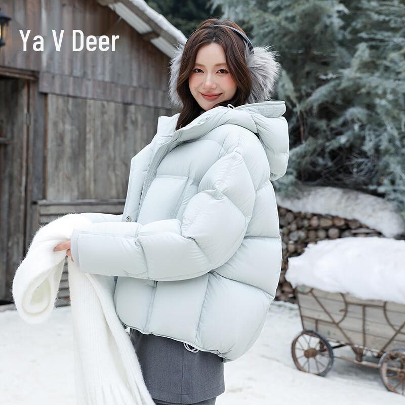 Женский короткий пуховик Yalu с капюшоном L