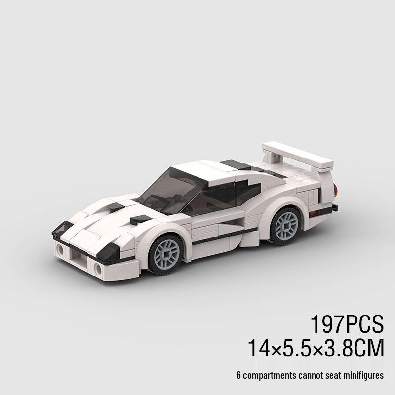 Compatible MOC Building Blocks: Creative Sports Car Racing Model - Ferrari F40 Assembly Toy and Gift