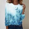 Long Sleeve Shirts For Women Cute Print Graphic Tees Blouses Casual Plus Size Basic Tops Pullover