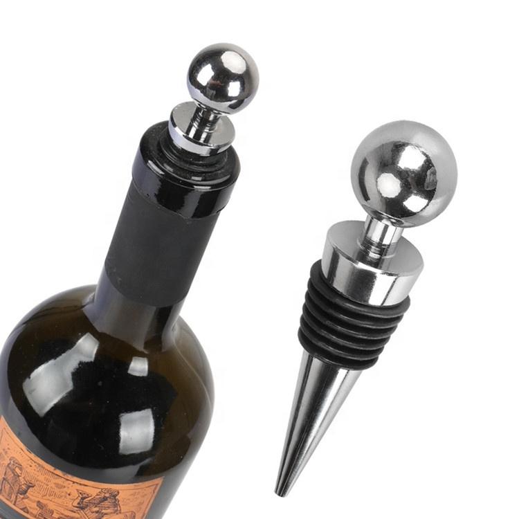 Disposable Stainless Steel Silicone Wine Bottle Stopper With Bar Accessories Weddings Parties Events