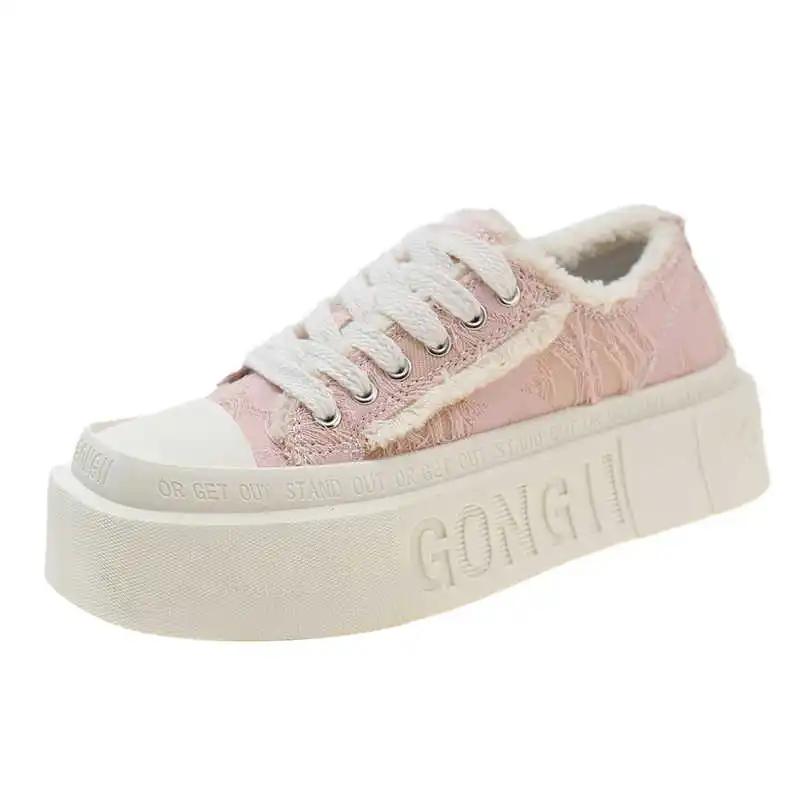 Fashion Ecoleather Round Toe Womens New Universal Loafers Youth Sports Shoes Sneakers Colors Daily Runings Shoses Krasofka Overseas