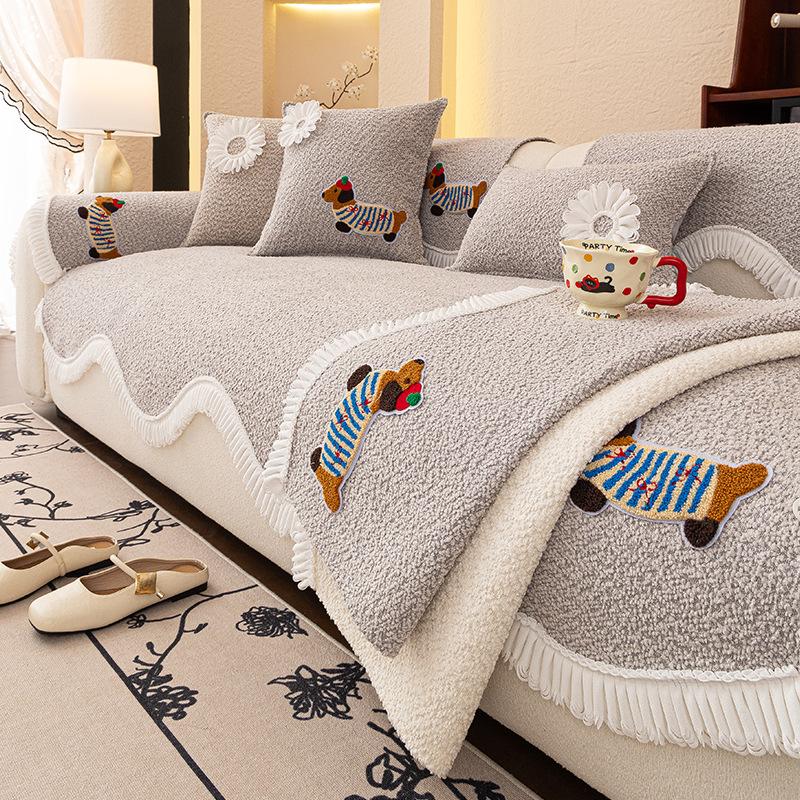 Special-Shaped Sofa Cushion  New Four-Season Universal Combination Sofa Seat Cushion One-Piece Sofa Cover Seat Cushion