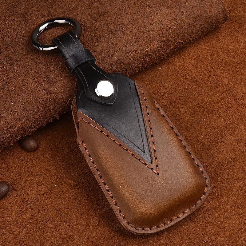 Leather Car Key Cover Case For Chevrolet Cruze Malibu Xl Trax Equinox 2 3 4 5 Button Remote Key Shell
