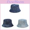 Traditional Denim Fisherman Hat With Wide Brim Sun Protection For Outdoors