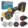 Mini Angle Grinder 21V Cordless 18000RPM Electric Grinding Tool with 2pcs Rechargeable Battery Multifunctional Cutting Polishing