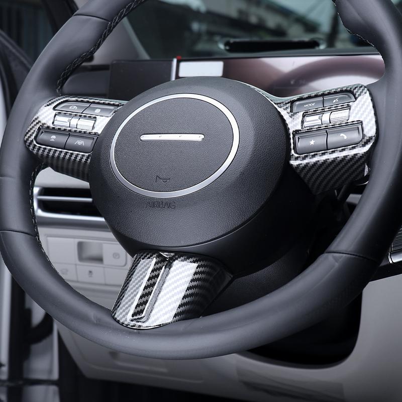 2PCS Car Steering Wheel Switch Button Trim Panel Frame Cover For Hyundai Tuscon NX4 2025 LHD RHD