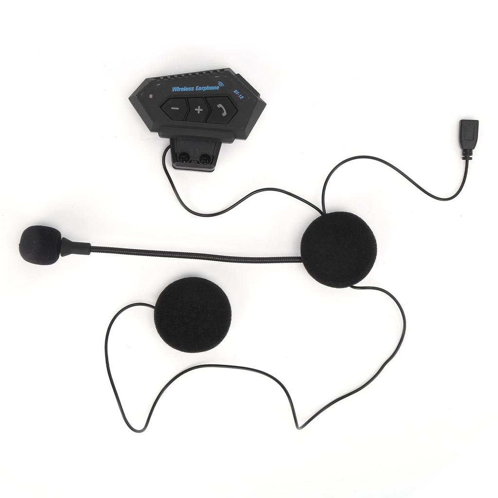 Wireless Bluetooth Helmet Headset HandsFree Call Hifi Sound AntiInterference for Motorcycle Riding