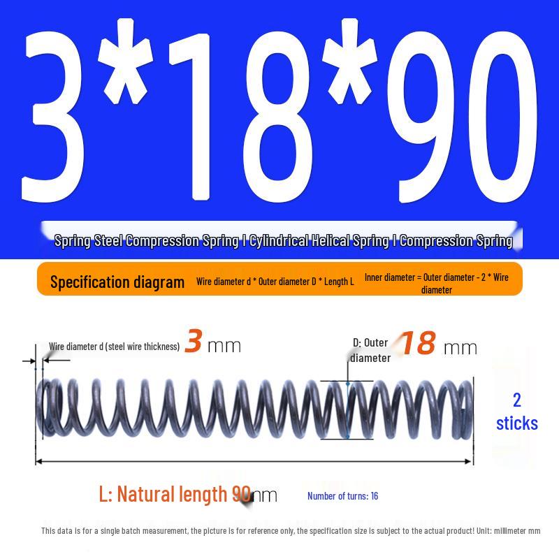 Compression Spring Y-Type Shock Absorbing Coil 3*16/17/18/19/20
