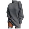 Women Long SleeveTurtlenec Winter High Waist Loose Sweater Dress Pullover Jumper