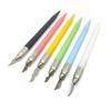 Dental Stainless Steel Porcelain Scalpel Back-cutting Knife Pocket Knife Non-slip Cutter Engraving Craft Knives 0.1mm Thickness