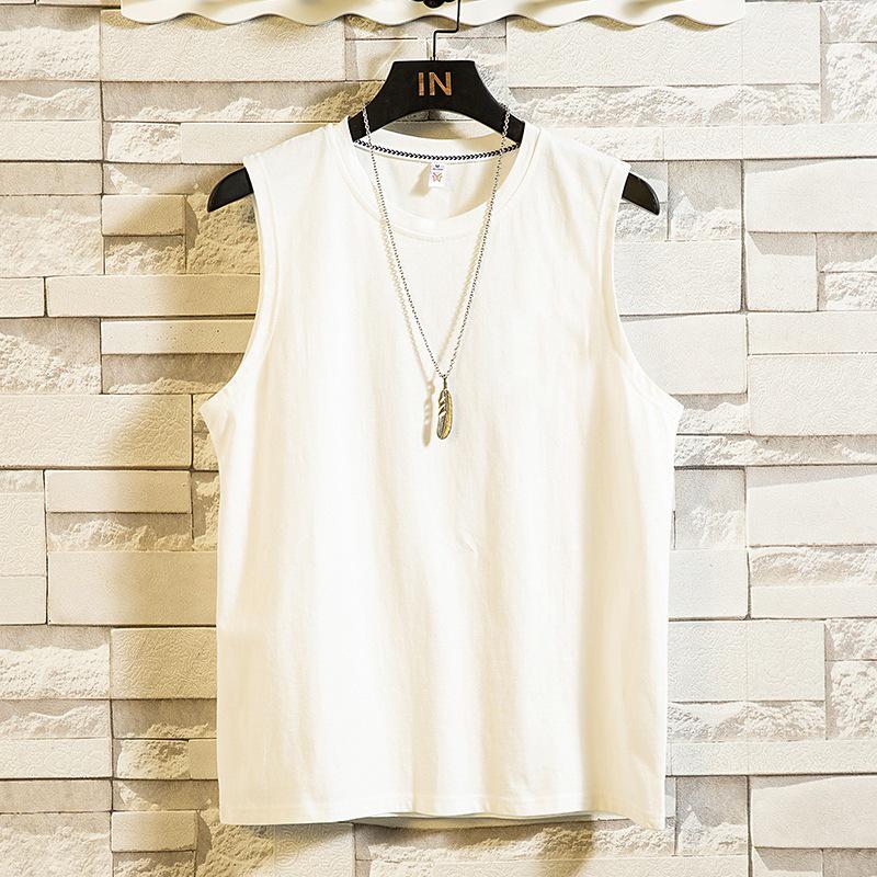 

Мужская модная хлопковая майка свободного кроя - Многоцветная баскетбольная майка 4XL белый