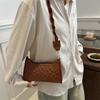 Stylish Pu Leather Shoulder Bag Trendy Street Style Chic Quilted Design For Women 2024