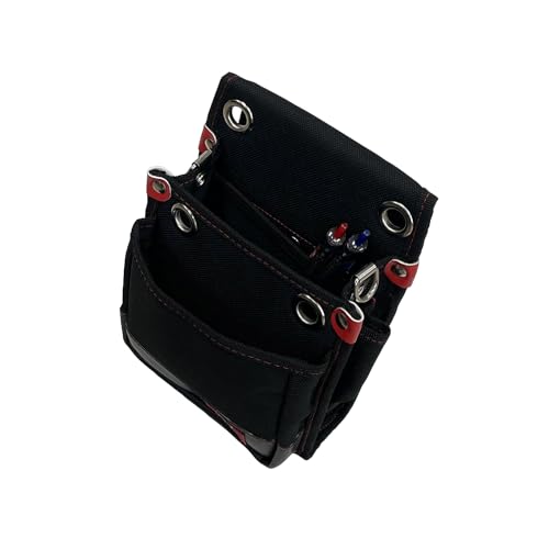 SK11 SPIDER Tobi Waist Pouch, Small, Thin, with Stretch Interior Pocket, 180mm W x 230mm H x 80mm D (SPD-JY02-B)