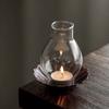 Zen Inspired Glass Candle Holder Retro Windproof Candlestick for Candles Home Desktop Ornament Minimalist Candlestick Room Decor