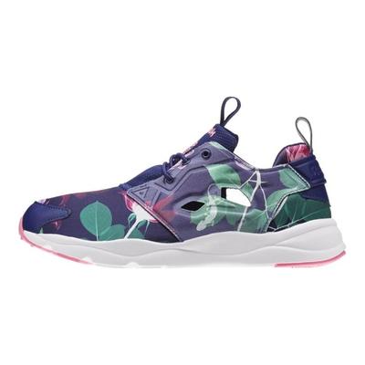 Furylite Graphic Low-Top Lifestyle Sneakers Women Sneakers Purple Green AQ9837