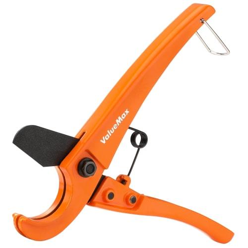 ValueMax PVC Pipe Cutter, 32mm Cutting Capacity, Compatible with PEX, PE, PPR, Rubber Hoses, and More, Lightweight, Easy to Use, Cuts Quickly, Suitabl