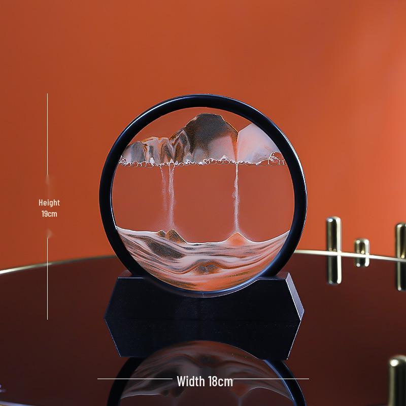 Kreative 3D Treibsand-Sanduhr: Flüssige Bewegung Desktop-Dekor & Einzigartiges Geschenk