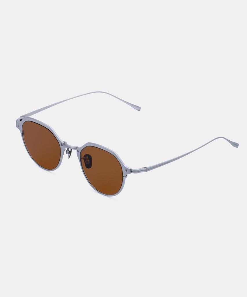 Maeteupeojeu Mp-09 Titanium Brown Sunglass Silver