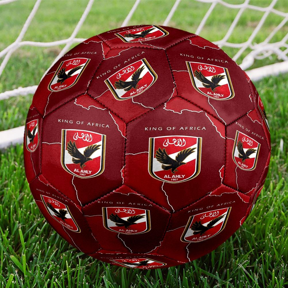 Ahly Football Club Printed Size 5 Soccer Balls, High-Quality, Anti-Slip, Protective Football, A Unique Gift , Birthdays, Christmas Gifts