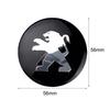 2026 Hot Car Sticker Car Styling 4pc 56mm Wheel Center Hub Cap Sticker Auto Decoration Decals For Peugeot 206 207 208 306 307 30