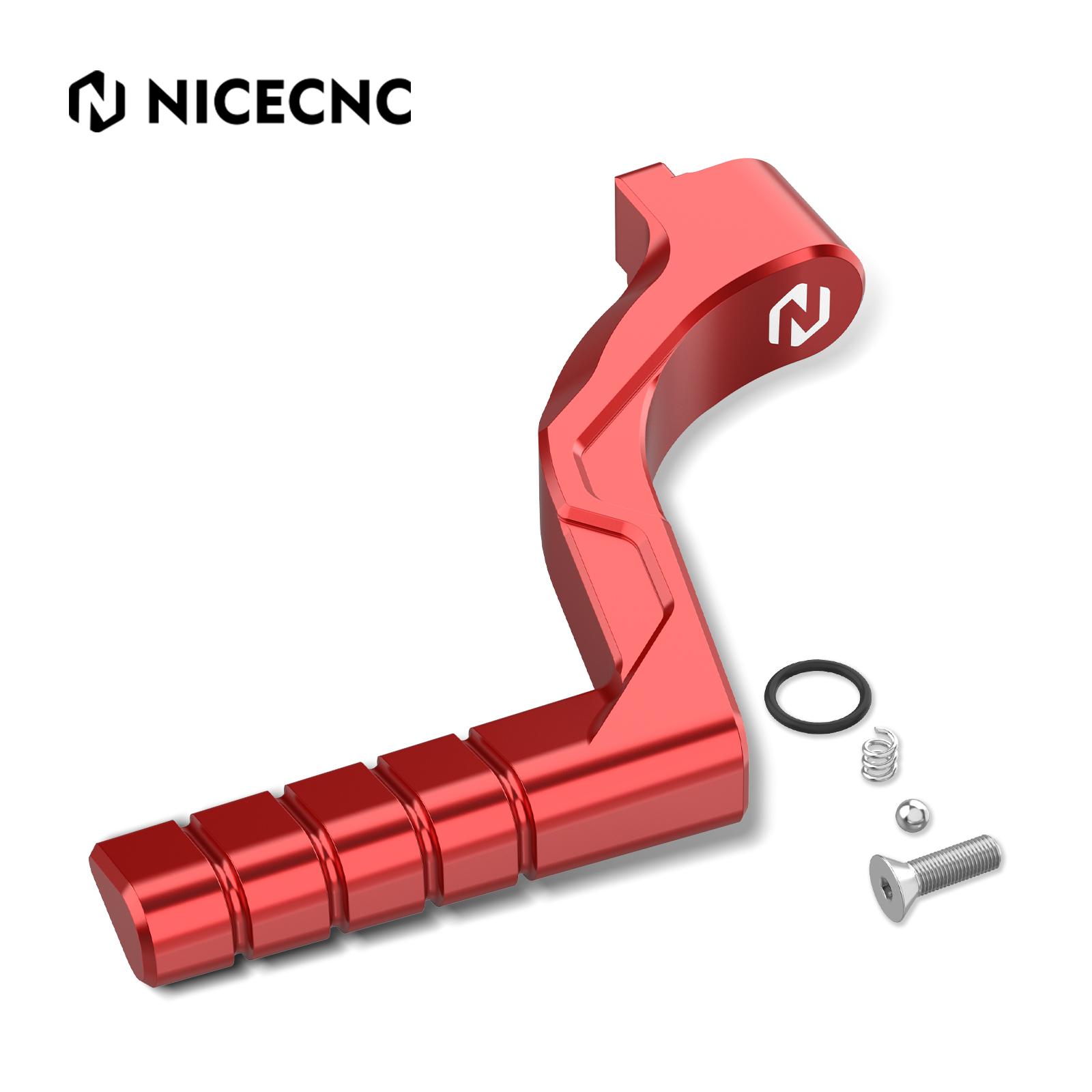 NICECNC 200 Blaster Kick Start Lever ATV Kickstarter Anti-slip Aluminum for Yamaha Blaster 200 YS200 SE 1988-2006 1989 2001 2002 красный