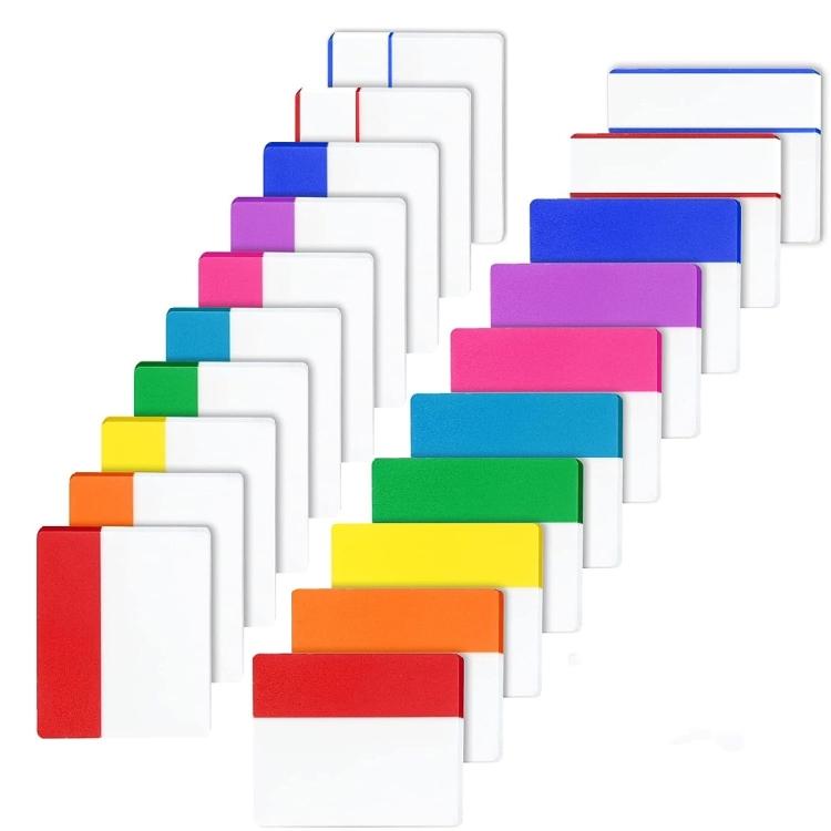 1 Set Index Tabs Colored Page Markers Reading Tabs for Books Binders Notebook and File Folders