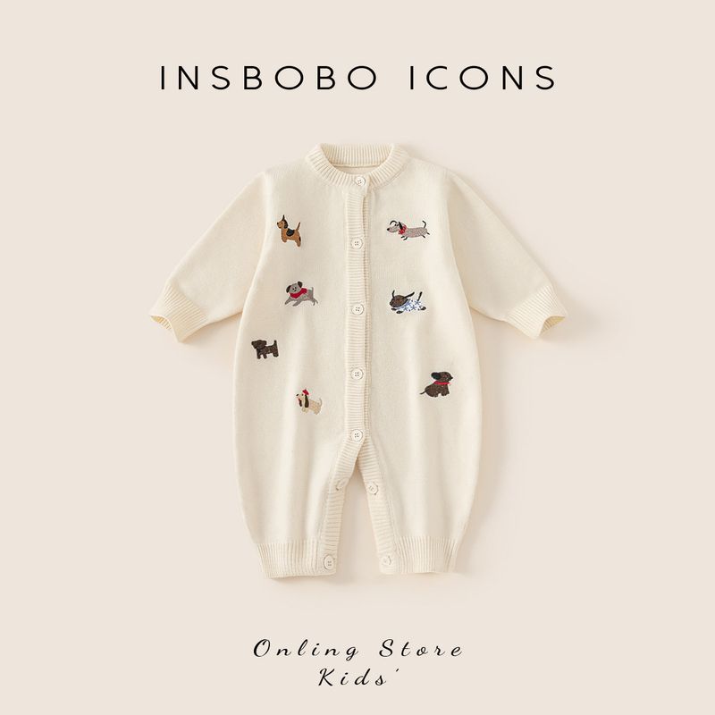 Baby Red Jumpsuit, Festive Sweater for Babies, Newborn Winter Outfit for Going Out, One-Year-Old Dress, New Year Clothes Rice White 66