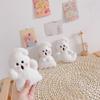 Cartoon Funny Little Ghost Plush Keychain Plush Doll Ghost Decoration  Birthday Gift