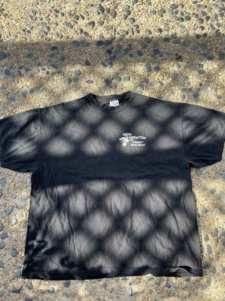 Minor Infraction Vintage Adult 2XL Black Band Tee Unisex T-Shirt XXXL