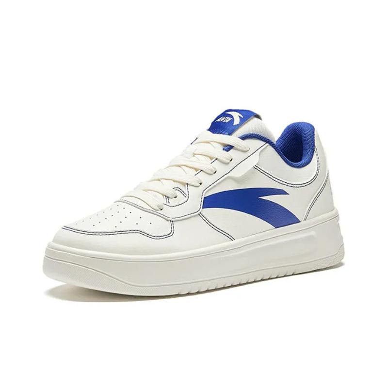 Anta Lightweight Comfortable Slip Resistant Durable Low Top Skate Shoes Men Sneakers White 912518001Q-1
