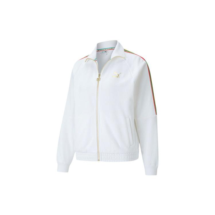 (WMNS) PUMA World Resonance Series Zipper Knit Jacket White Women s 599061-02 L