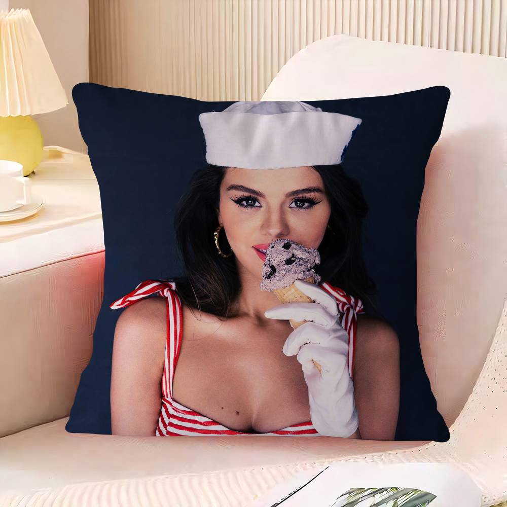 

S-Селена Г-Гомес Наволочка для спальни и гостиной, декоративная наволочка для подушки на диван 16x16Inch