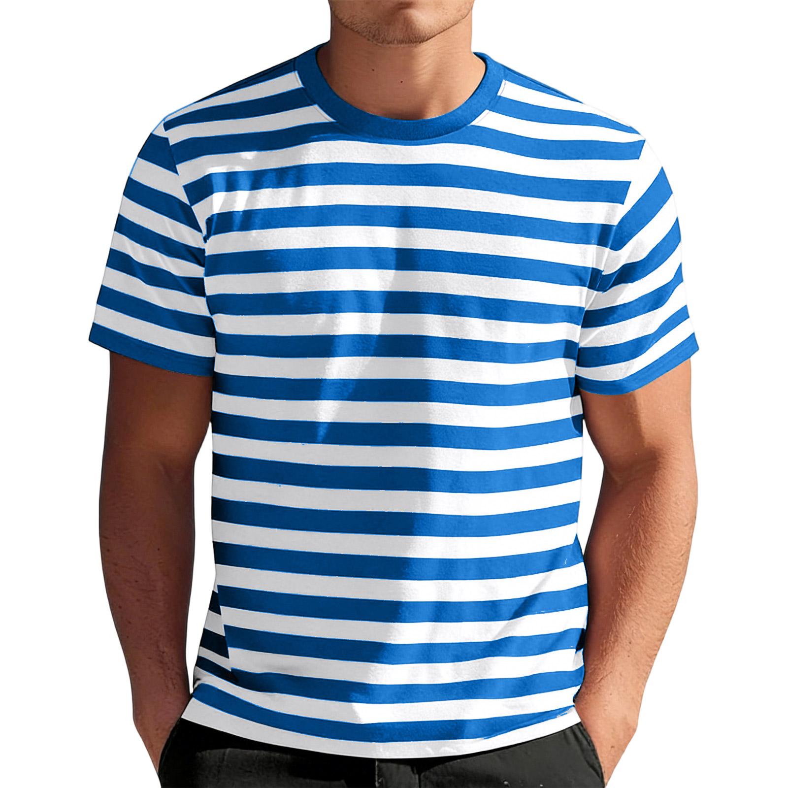 Miss Beauty26 Trendy heren T-shirt met ronde hals en print, korte mouwen M