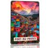 Port Au Prince Poster Retro D Printed Metal Signs Customized Wall Hanging Gift for Mancave Decoration Gaming Bar Accessories