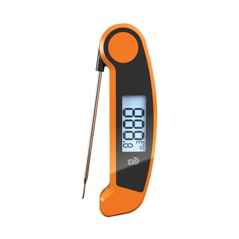 

Foldable Digital Meat Thermometers For Grilling Baking Cooking High Precise Sensors Battery Less Food Temperature Probe