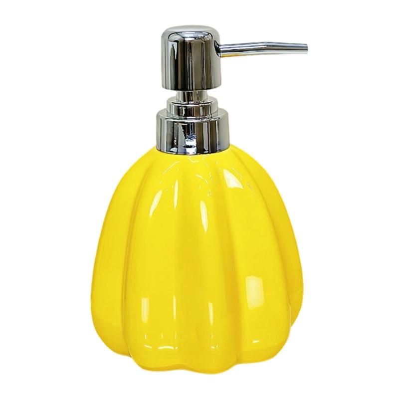 

Modern Ceramic Liquid Dispenser Bottle For Shampoo Lotion Storage Hotel Bathroom Essential Accessory жёлтый