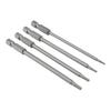 4pcs 1/4 Hex Shank Magnetic Head Screw Driver Screwdriver Bit 1.5/2.0/2.5/3.0mm Head Screwdriver Drill Bit Screw Driver Bits