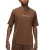 Jordan Maglietta Girocollo con Logo Ricamato MJ Air JDN Uomo Top Marrone DV6465-270