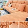 Elastic Sofa Cover Jacquard Polar Fleece Sofa Seat Cushion Cover For Living Room Pet Kids L Shape Corner Armchair Sofa Slipcover