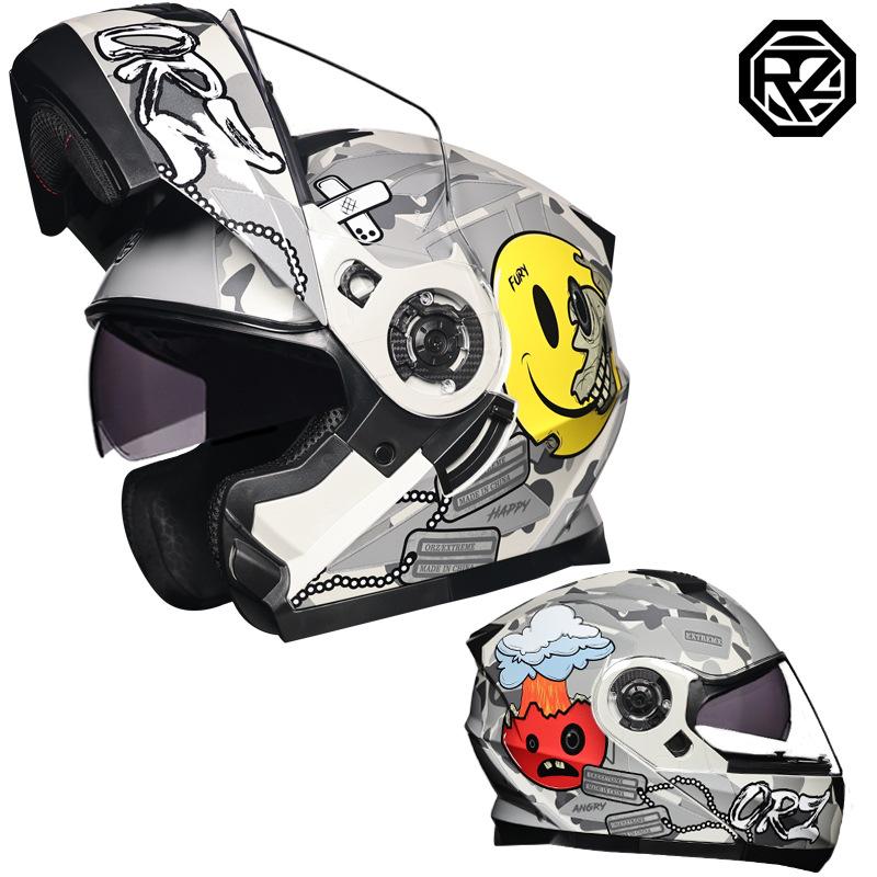 Motorcycle peeling helmets men's and women's helmets four seasons locomotive travel half helmets four seasons universal