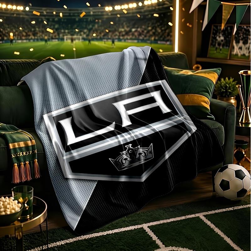 Los Angeles Eishockey Decken Flanelldecken Plüsch für Sofa Bett Geschenke für Männer Frauen Reise Picknickdecke Weihnachtsgeschenke für Fans